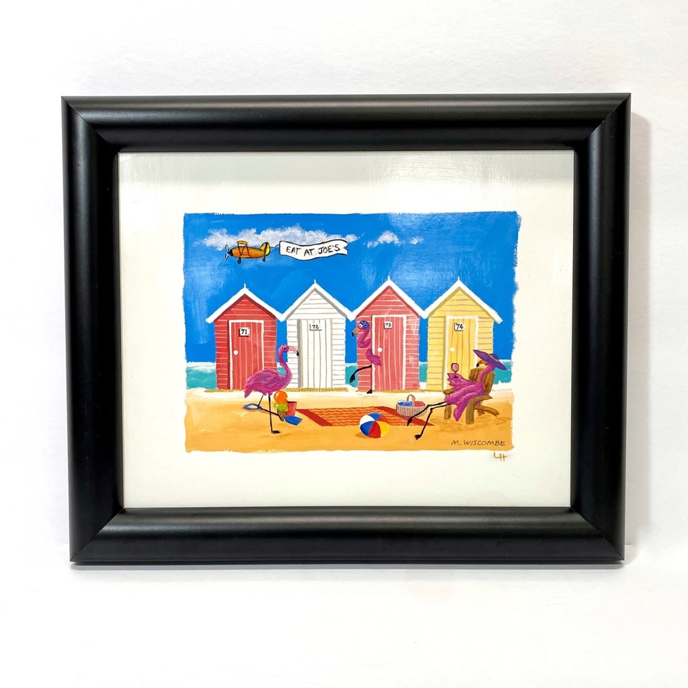 ALTERED Reimagines Hand Painted Thrift Store Art Find Framed